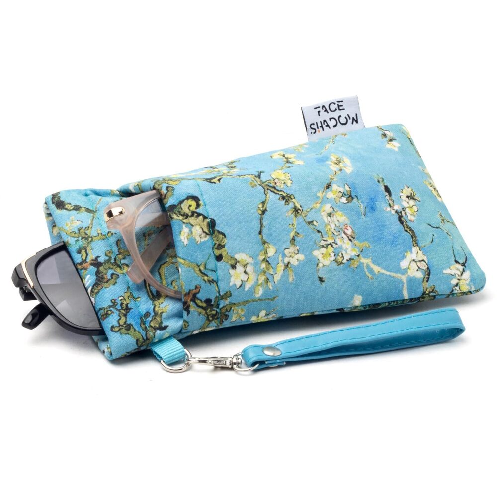 3043 Double Glasses Case Soft Eyeglass Case Squeeze Top Sunglasses Case